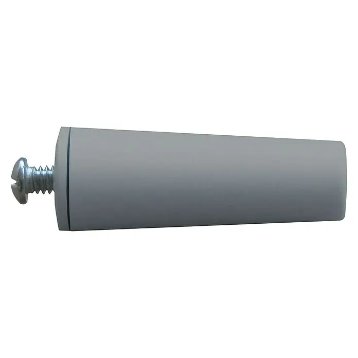 Schellenberg Tope de cierre para persiana - Gris, Largo: 60 mm