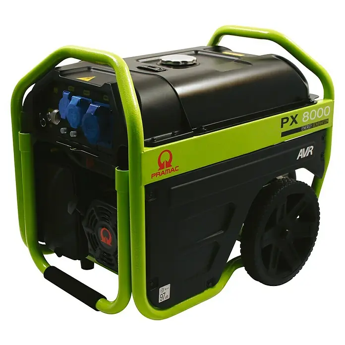 Pramac Generador PX8000 Monofásico - 4.000 W, Volumen del depósito: 27 l