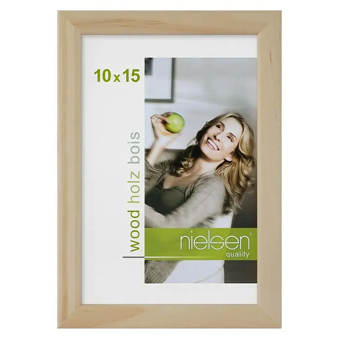 Nielsen Holzwechselrahmen Zoom - Natur, 10 x 15 cm, Holz - Vorderansicht