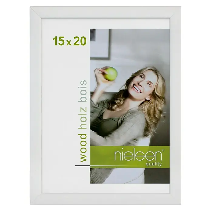 Nielsen Holzwechselrahmen Zoom - Weiß, 15 x 20 cm, Holz - Vorderansicht