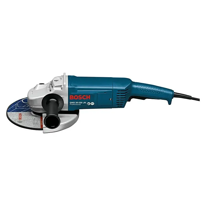 Bosch Professional Kutna brusilica GWS 20-230 H - 2.000 W, 230 mm, Broj okretaja pri praznom hodu: 6.600 okr/min - Pogled s lijeve strane