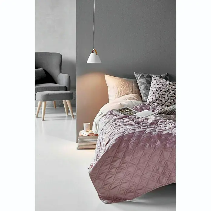 Nordlux Lámpara colgante redonda Strap 16 - 165 x 165 mm, Blanco - Foto ambiente