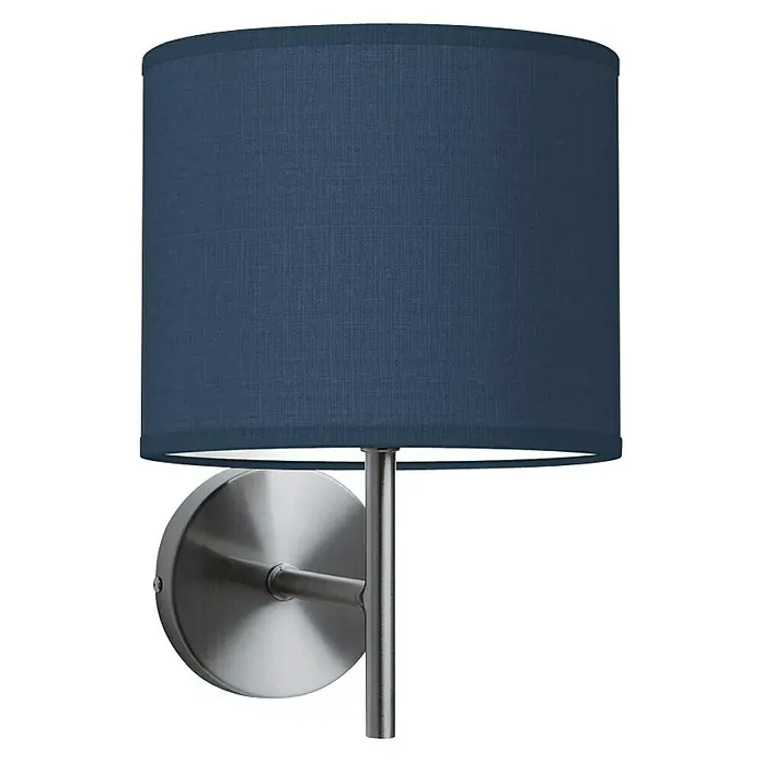 Home Sweet Home Lampenschirm Bling - Ø x H: 20 x 17 cm, Dark Denim, Baumwolle, Rund - Vorderansicht