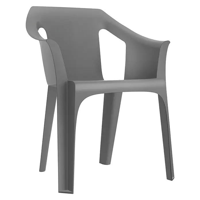 Silla de jardín Cool - Gris oscuro - Vista frontal