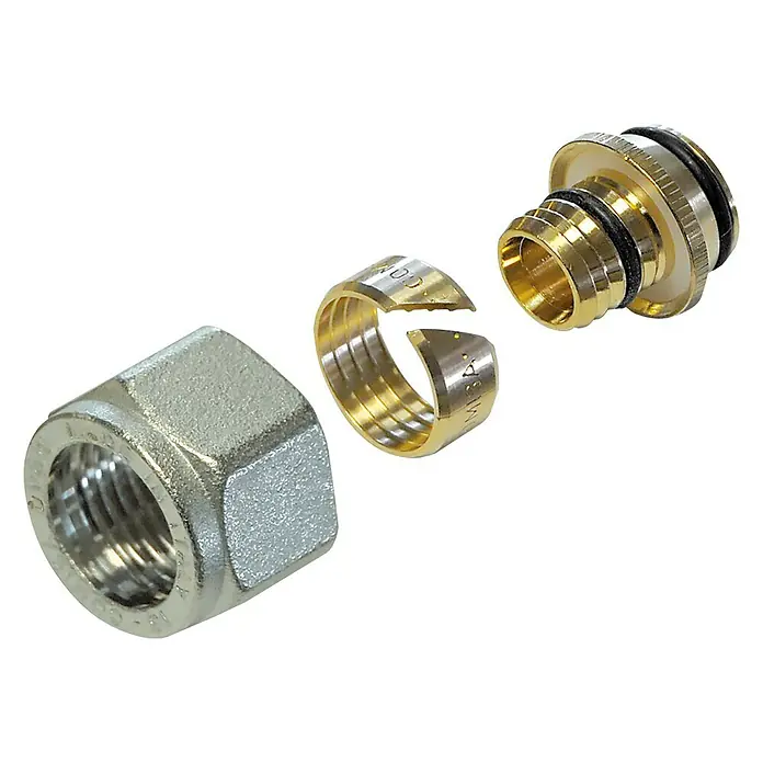 Kutni priključak - Promjer: 16 mm, Unutarnji navoj: ½″, Poniklano