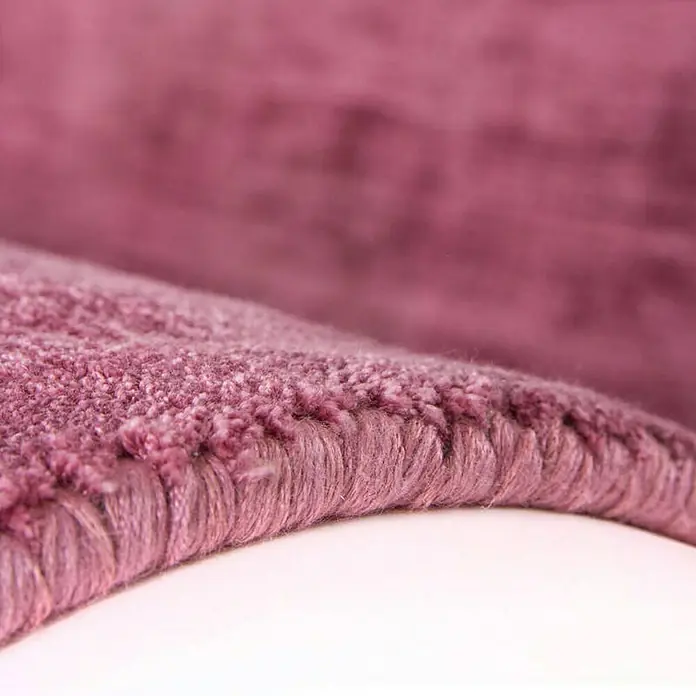 Kayoom Teppich Dhaka - Puderrosa, L x B: 150 x 80 cm, 100 % Viskose - Detailaufnahme