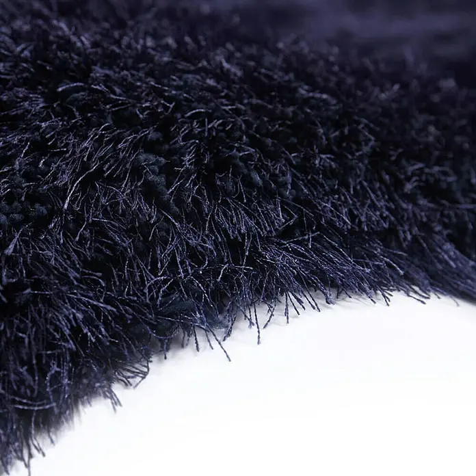 Kayoom Hochflorteppich Cosy - Blau, 170 x 120 cm, 100 % Polyester - Detailaufnahme