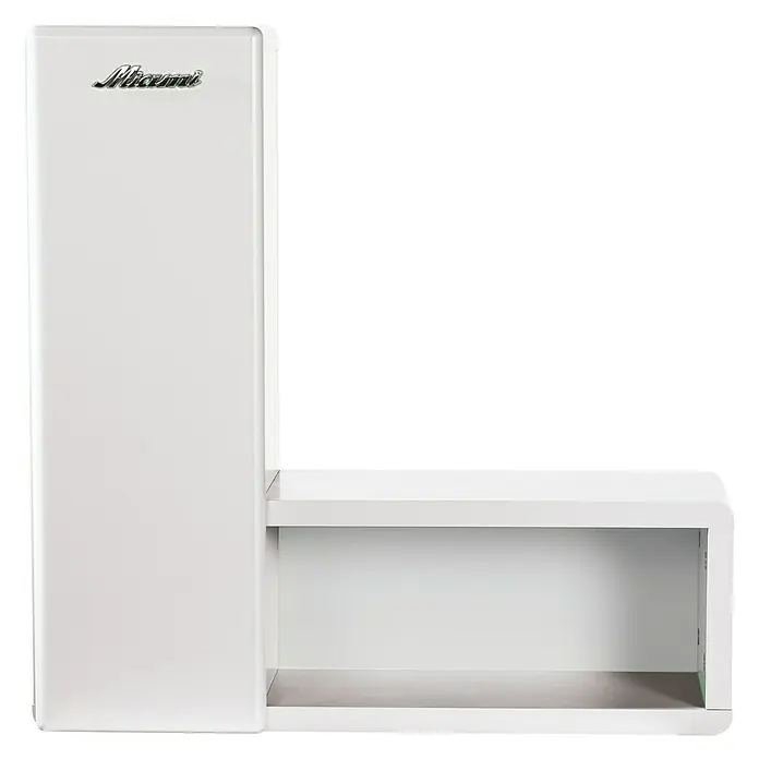 Phönix Miami Wandregal - L x B x H: 21,9 x 60 x 60 cm, Weiß - Vorderansicht