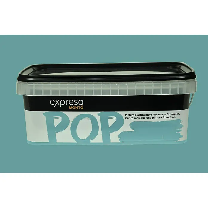 Montó Pop Pintura para paredes - Azul turquesa, 2,5 l, Mate