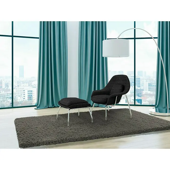 Alfombra Floki - Gris, 120 x 60 cm, 100% poliéster