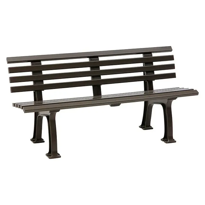 Blome Gartenbank Sylt - 150 cm, PVC, Schokobraun - Vorderansicht