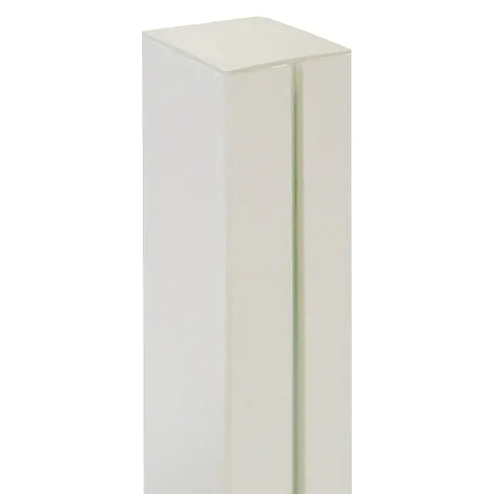 Nortene Poste para cercado Alupost - Altura: 1,15 m, Blanco, Aluminio