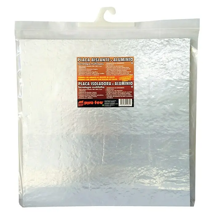 Placa aislante + Aluminio - 50 cm x 50 cm x 5 mm, 1 ud.
