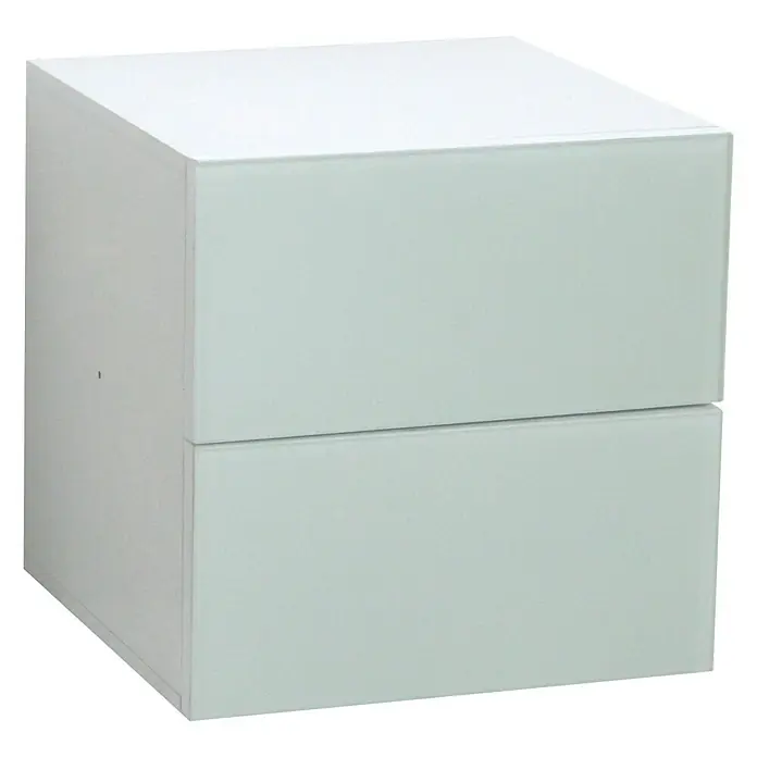 Phönix Atlanta Container - L x B x H: 38 x 34 x 34 cm, Weiß, Anzahl Schubladen: 2 Stk. - Linke Seitenansicht