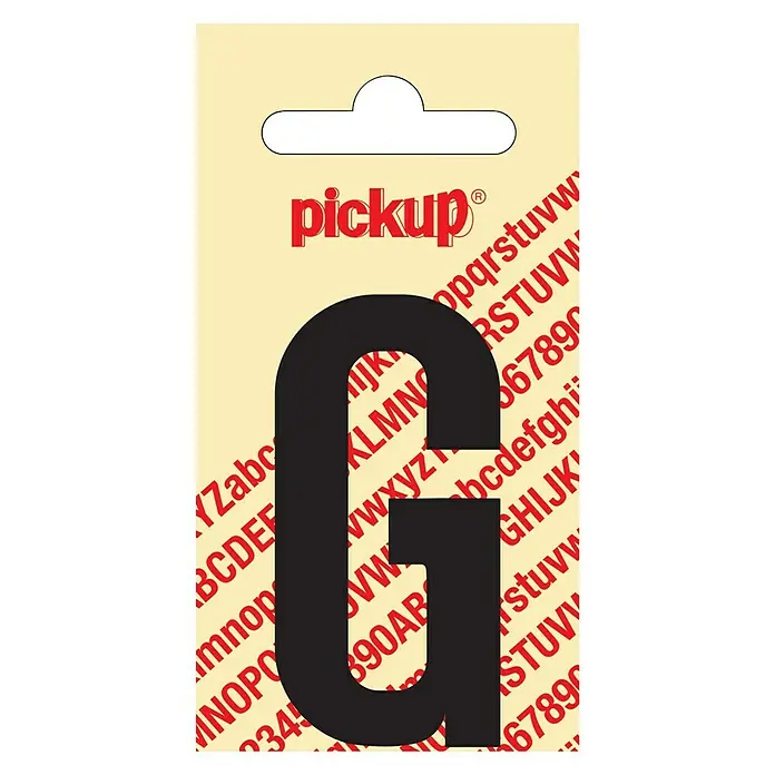 Pickup Naljepnica - Motiv: G, Crne boje, Visina: 60 mm