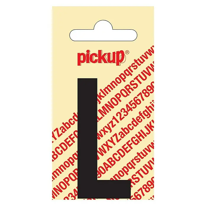 Pickup Naljepnica - Motiv: L, Crne boje, Visina: 60 mm