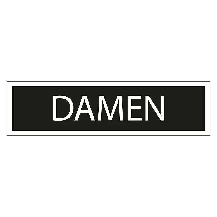 Pickup Aufkleber - Motiv: Damen, Schwarz/Weiß, L x B: 165 x 44 mm