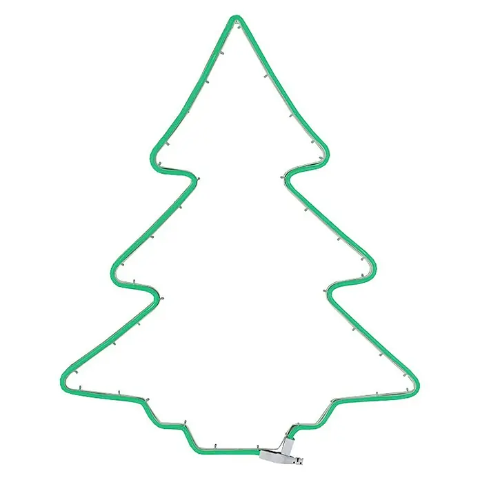 Tween Light Árbol de navidad metálico - Para exterior, An x Al: 47 x 56 cm, Verde