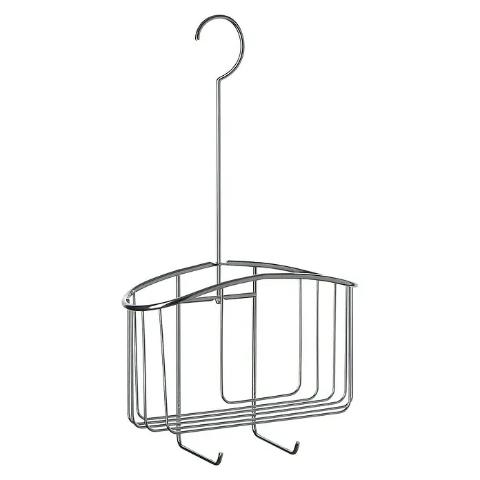 Tatay Cesta de baño colgante - 8,5 x 22,5 x 40 cm, Cromo
