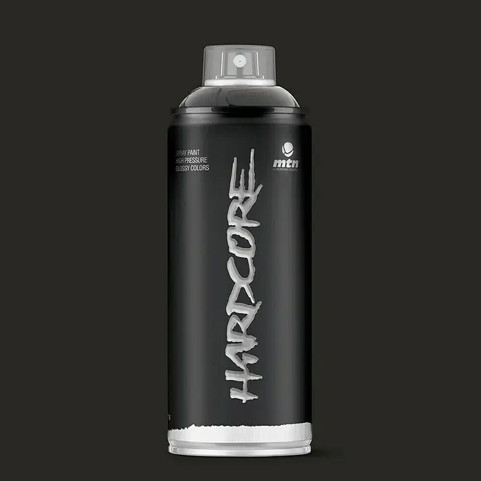 mtn Spray Hardcore - Negro, 400 ml, Brillante