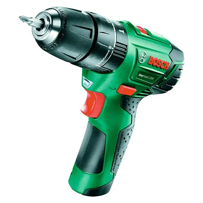 Bosch Taladro atornillador de batería EasyDrill 1200 + set de 38 piezas - 12 V, 1,5 Ah, 0 r.p.m. - 1.650 r.p.m.