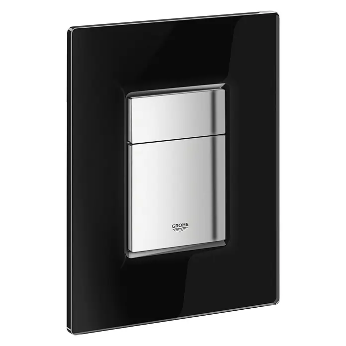 Grohe Betätigungsplatte Skate Cosmopolitan - Schwarz/Chrom, 2-Mengen-Spülung - Vorderansicht