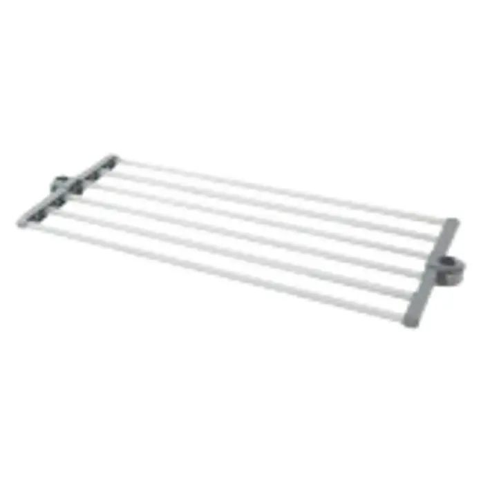 Balda de rejilla - L x An x Al: 68 x 25 x 3 cm, Plateado, Apto para: Armarios para ropa