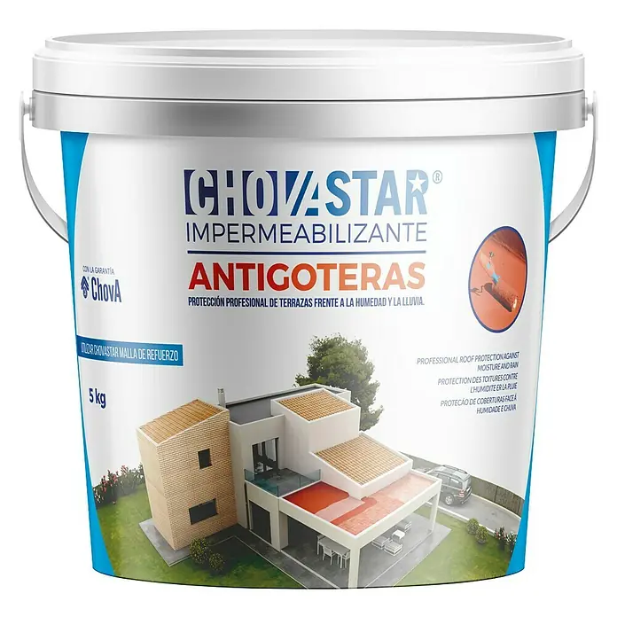 Chova Impermeabilizante ChovASTAR antigoteras - Rojo, 5 kg