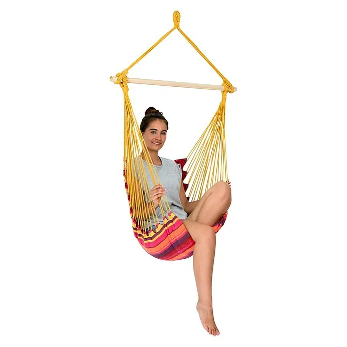 Amazonas Hängesessel Belize vulcano - 104 x 56 cm, Rot/Orange/Gelb - Vorderansicht