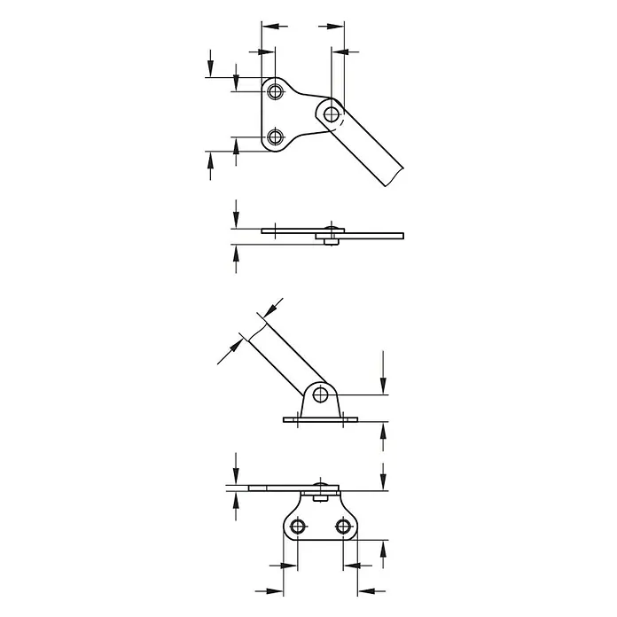 Stabilit Sklopiv držač - Duljina: 250 mm - Skica