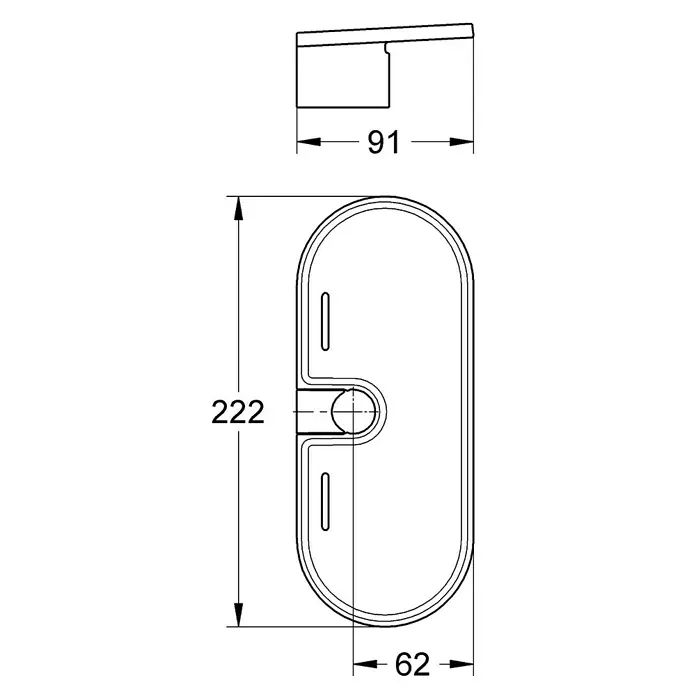 Grohe Seifenschale Easy Reach - Geeignet für: Brausestangen mit 22 mm Rohrdurchmesser