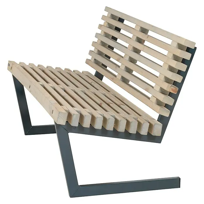 Plus Gartenbank Siesta - 140 cm, Holz - Rechte Seitenansicht