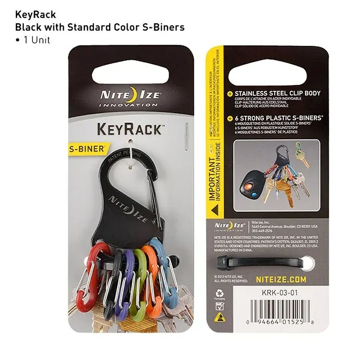 Nite Ize Mosquetón KeyRack - L x An: 12 x 2 mm