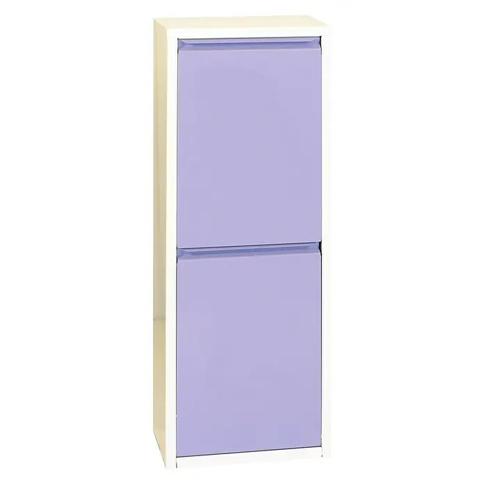 Simonrack Armario auxiliar - L x An x Al: 25 x 34 x 92 cm, Compartimentos con 2 cubetas extraíbles, Lila