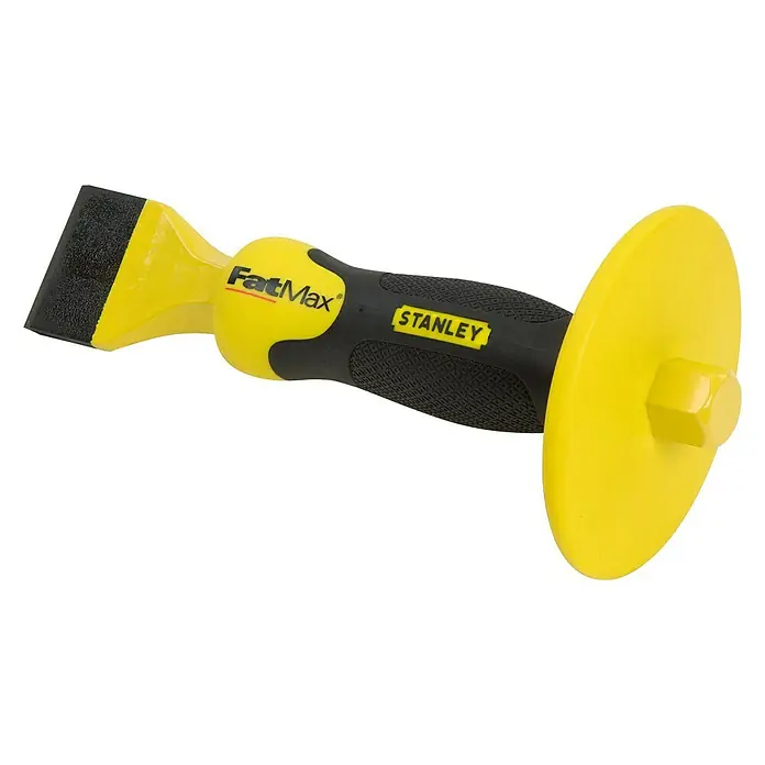 Stanley Cincel de albañil de boca ancha con protector - Largo: 215 mm