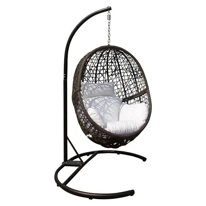 Sunfun Hamaca colgante Tulum II - Acero, Marrón, Altura: 198 cm