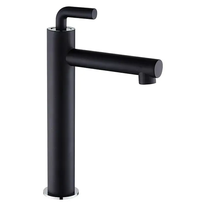 Rousseau Grifo de lavabo alto Tubö - Negro