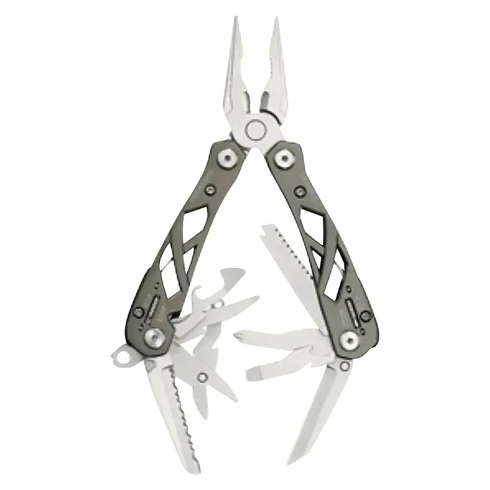 Gerber Alicates multiuso plegable Suspension - 12 funciones, Acero inoxidable - Vista frontal