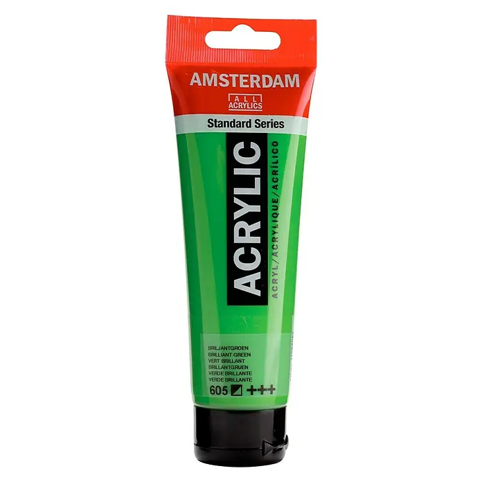 Talens Amsterdam Pintura acrílica Standard - Verde brillante, 120 ml, Tubo