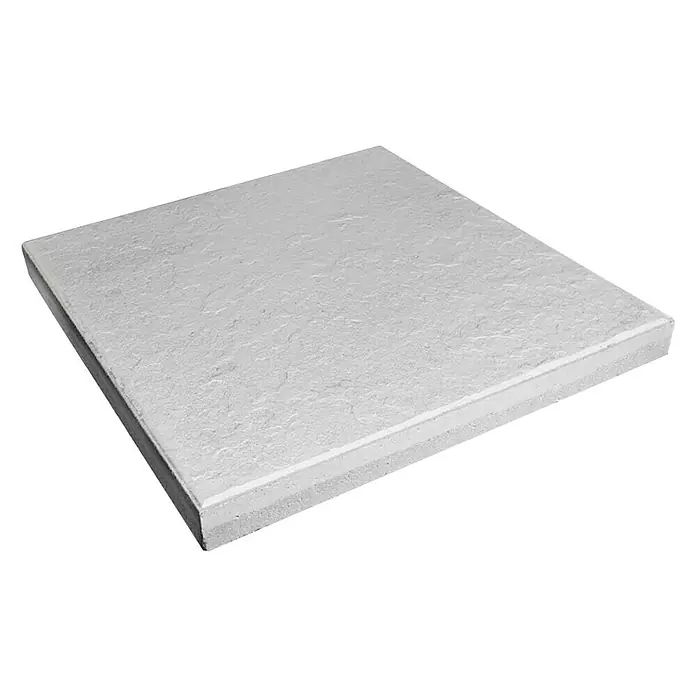 Bodenplatte 3D - 40 x 40 x 3,8 cm, Beton, Weiß