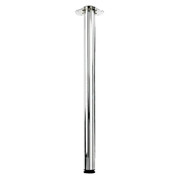 Hettich Tischbein - Verstellbar: 840 - 870 mm, Durchmesser: 60 mm, Traglast: 150 kg, Chrom - Vorderansicht