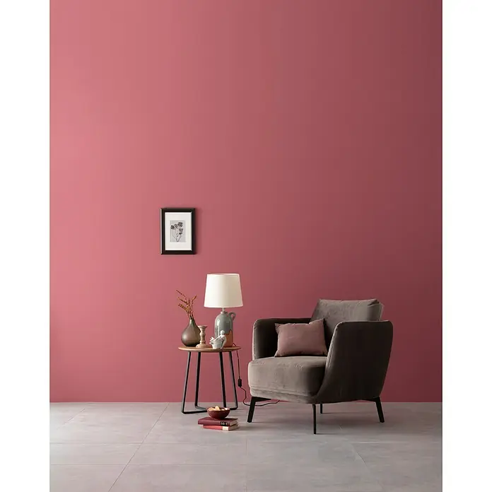 SCHÖNER WOHNEN-Farbe Wandfarbe Designfarbe - Englisches Rosenrot, 2,5 l, Matt - Stimmungsaufnahme