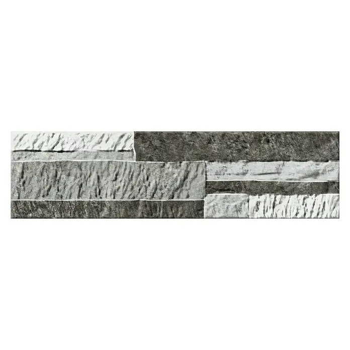 Revestimiento de pared Exit - 15,3 x 58,9 cm, Gris, Efecto piedra