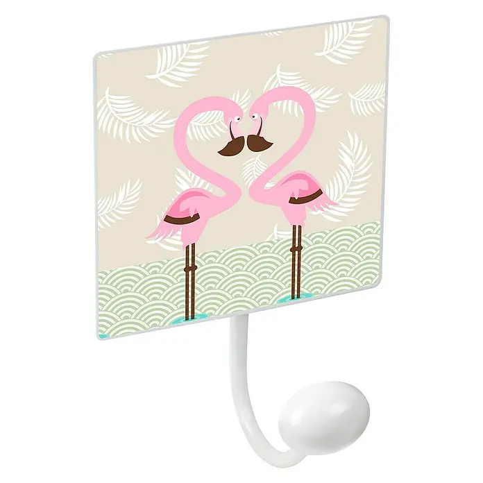 Nesu Gancho para colgar Flamencos - Número de ganchos: 1 ud., L x An x Al: 10 x 15,5 x 7 cm