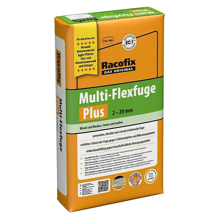 Racofix Multi-Flexfuge Plus - Silbergrau, 12,5 kg - Linke Seitenansicht