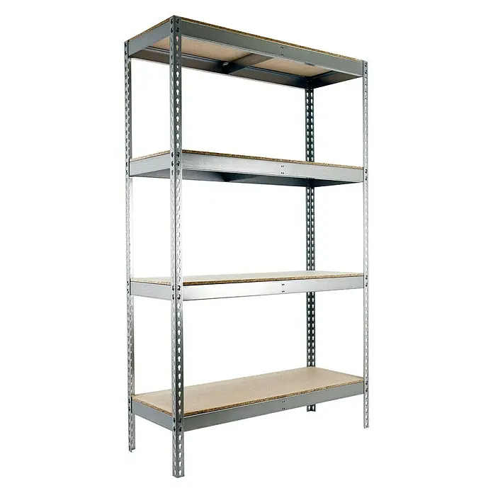 Simonrack Simonforte Estantería para cargas pesadas Chipboard - L x An x Al: 45 x 120 x 175 cm, Capacidad de carga: 600 kg/balda, Número de baldas: 4 ud., Galvanizado