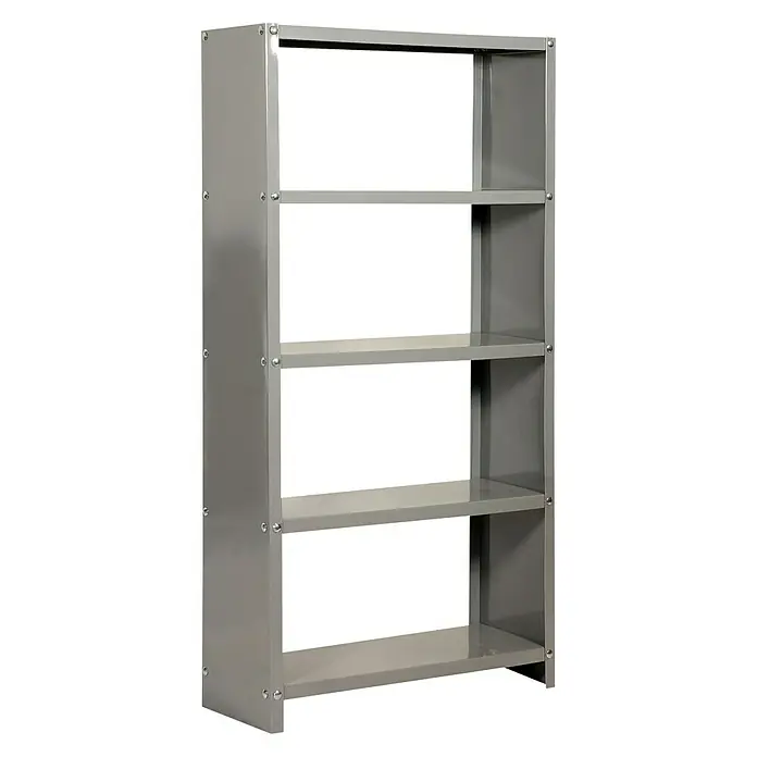 Simonrack Simonhome Estantería metálica Habitat Color Plus - L x An x Al: 30 x 80 x 160 cm, Capacidad de carga: 100 kg/balda, Número de baldas: 5 ud., Gris