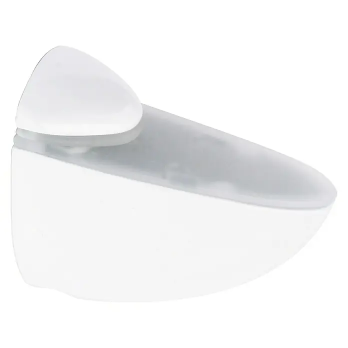 Rei Soporte de pared para estantes Pelican - L x An x Al: 6 x 7 x 2,6 cm, Carga soportada: 30 kg, Blanco, Apto para: Estantes, 1 ud.