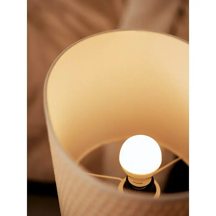 Philips Bombilla LED - 5,5 W, E27, Color de luz: Blanco cálido, Redonda