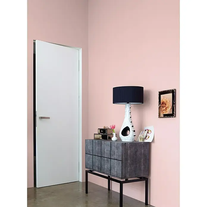 Alpina Wandfarbe Feine Farben - 2,5 l, Wolken in Rosé, No. 23 - Verträumtes Graurosé, Matt - Stimmungsaufnahme